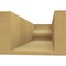 Ekena Millwork 6in. W x 4in. H x 16in. L Greensboro Woodgrain TimberThane Rafter Tail, Primed Tan RFTUR06X04X16GRNRCPR - alternate 5